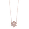 Diamond Blooming Daisy Pendant Necklace in Gold (1/7 ctw)
