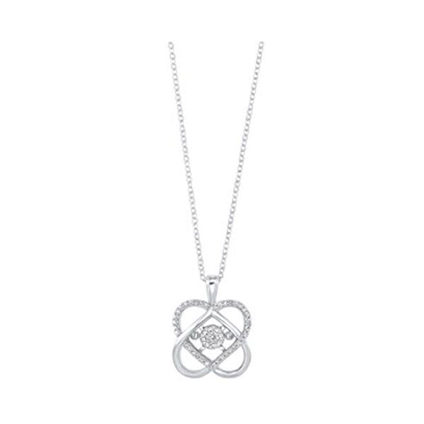 SILVER DIAMOND (1/10 CTW) PENDANT