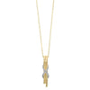 Diamond Anniversary XO Cascade Pendant Necklace in 14k Yellow Gold (0.06ctw)