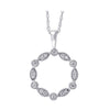 14KT WHITE GOLD DIAMOND (1/8CTW) PENDANT