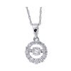 14KT WHITE GOLD DIAMOND (1/4CTW) PENDANT