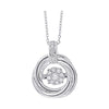 14KT WHITE GOLD DIAMOND (1/6CTW) PENDANT
