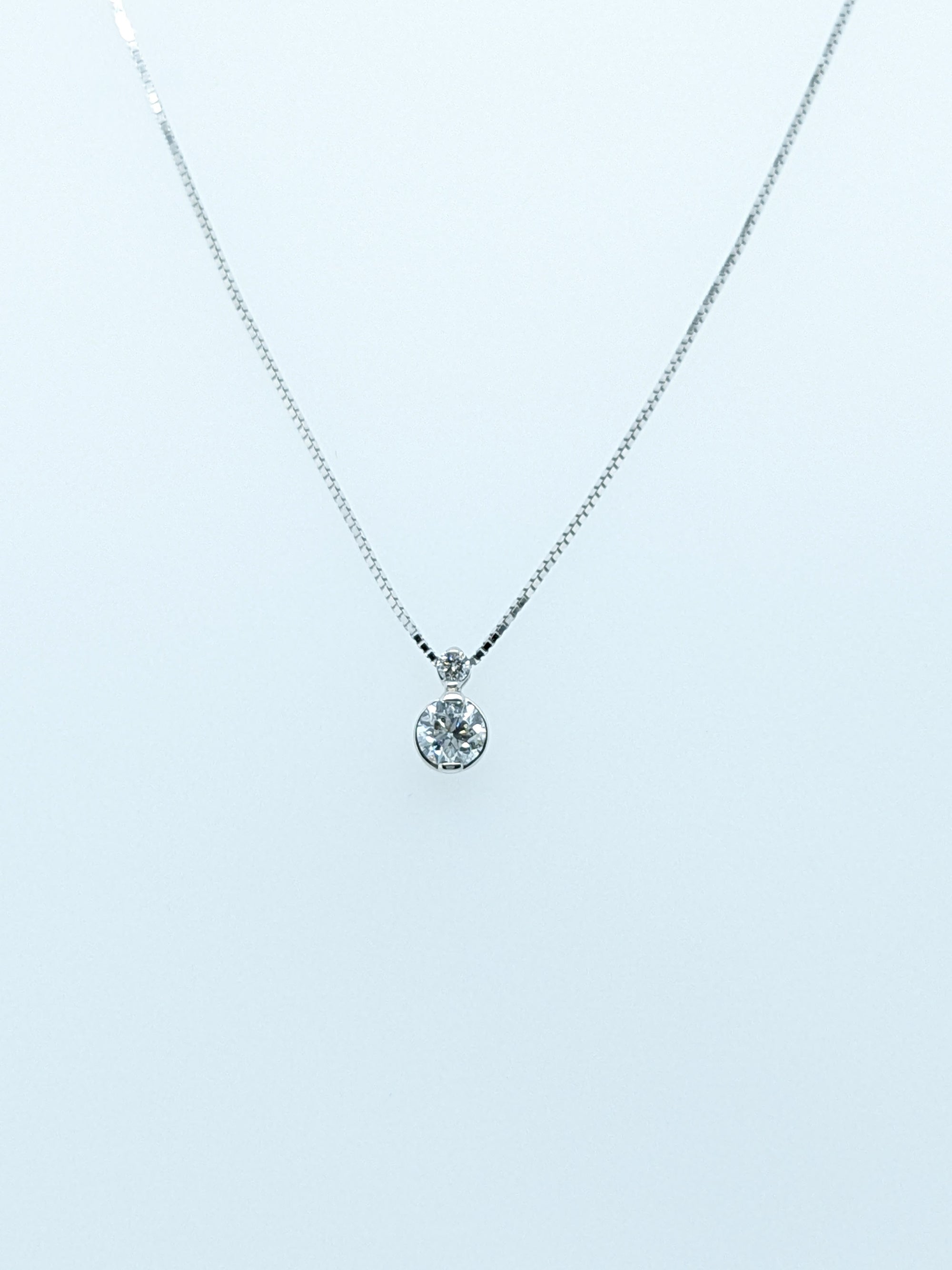 Bezel Diamond Pendant