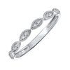 10KT DIAMOND (1/8CTW) BAND- Available in Rose, Yellow and White Gold