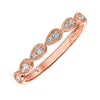 Diamond Band- Available in Rose, Yellow and White Gold