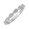 14KT WHITE GOLD DIAMOND (1/8CTW) BAND