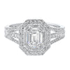 14K Split Shank Diamond Engagement Ring 1 CTW
