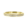 Diamond Channel Stackable Band In 14k Yellow Gold (1/10ctw)