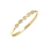 Diamond Mini Stackable Ring In Yellow Gold (0.01ctw)