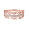 Diamond Luxe Vintage Ribbon Ring in Gold (1/6ctw)