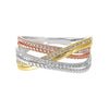 Diamond Luxe Braided Multi-Band in Tri-Color Gold (1/5ctw)