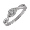 SILVER DIAMOND(1/8CTW) RING
