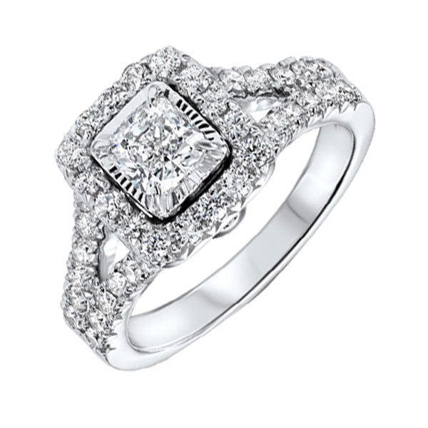 14KT WHITE GOLD DIAMOND(1 1/2CTW) RING