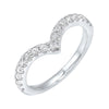 14KT WHITE GOLD DIAMOND (1/10 CTW) BAND