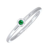 Single gemstone 10KT White Gold Ring