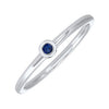 Single gemstone 10KT White Gold Ring