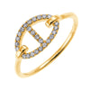 10KT YELLOW GOLD DIAMOND (1/5CTW) RING