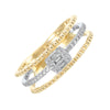 10Kt White Yellow Gold Diamond 1/5Ctw Ring