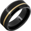 Black Diamond Ceramic™ Ring with 14K Gold Inlay