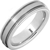 Sernium® Grooved Ring with Satin Finish