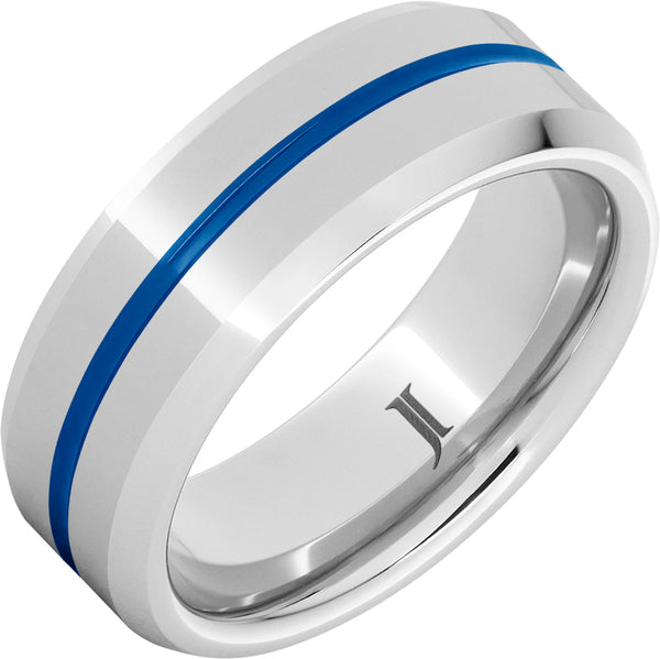 Thin Blue Line Serinium® Ring - Lambert Jewelers