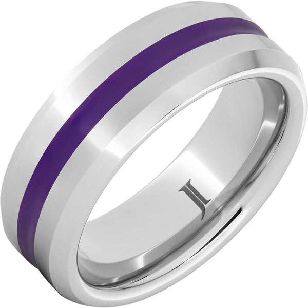 Serinium® Purple Enamel Inlay Ring - Lambert Jewelers