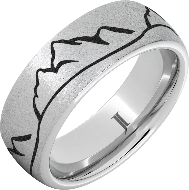 Serinium® Men's Mountain Scene Ring