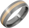 Aerospace Grade Titanium™ with 14K Gold Inlay and Satin Finish