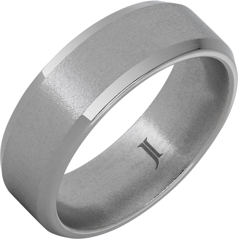 Aerospace Grade Titanium™ Ring with Stone Finish