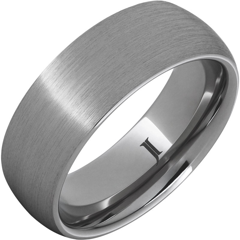 Simplicity – Rugged Tungsten™ Dome Ring with Satin Finish