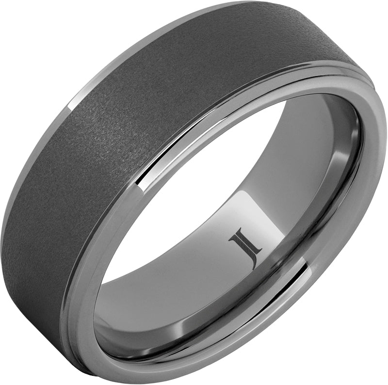 Rugged Tungsten™ Men's Ring with Sandblast Finish
