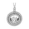 14KT WHITE GOLD DIAMOND (3/8CTW) PENDANT