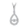 10KT WHITE GOLD DIAMOND (1/5CTW) PENDANT