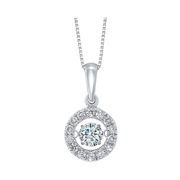 14KT WHITE GOLD DIAMOND (1/2CTW) PENDANT