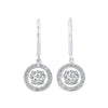 14KT WHITE GOLD DIAMOND (2CTW) EARRING