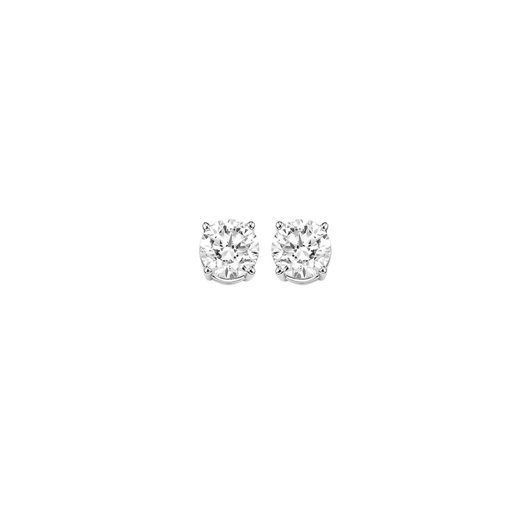 14Kt White Gold Diamond (1/4Ctw) Earring