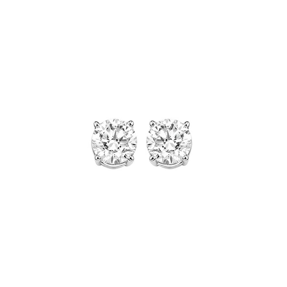 14Kt White Gold Diamond (1/2Ctw) Earring