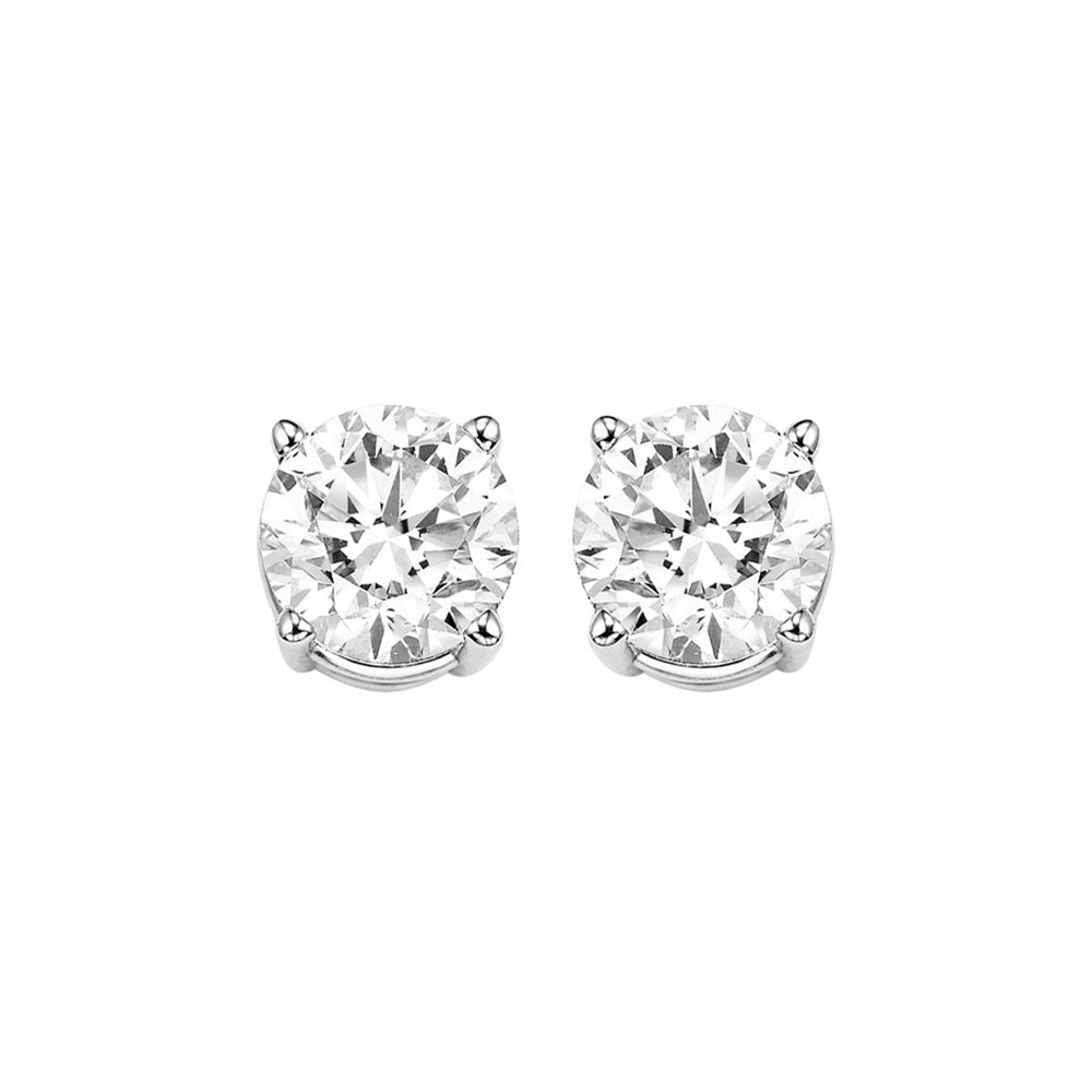 14Kt White Gold Diamond (1Ctw) Earring