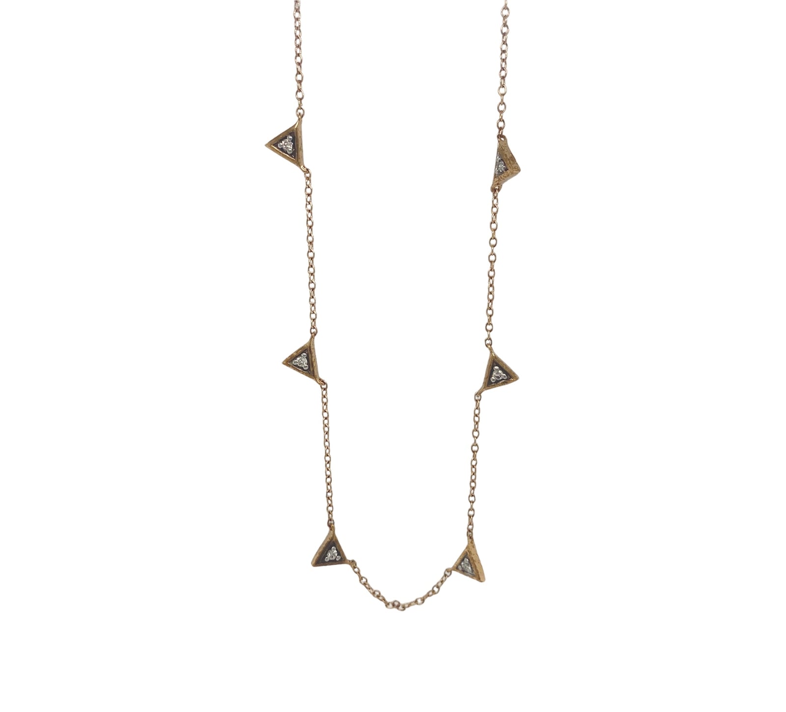 Triangle Diamond Necklace