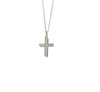 Sterling Silver Shadow Cross Necklace