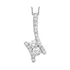 14KT WHITE GOLD DIAMOND (1/2CTW) PENDANT