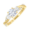 14KT YELLOW GOLD (1 1/4CTW) WITH (3/4CT) ROUND CENTER