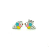 Sterling Silver Enameled Ice Cream Earrings