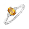 10KT White Gold Birthstone Ring