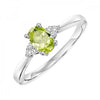10KT White Gold Birthstone Ring