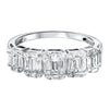 Diamond ¼ Eternity Baguette Stackable Wedding Band in 14k White Gold (1 ctw)