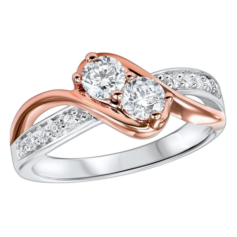 Two-Stone Lab Grown Diamond Engagement Ring